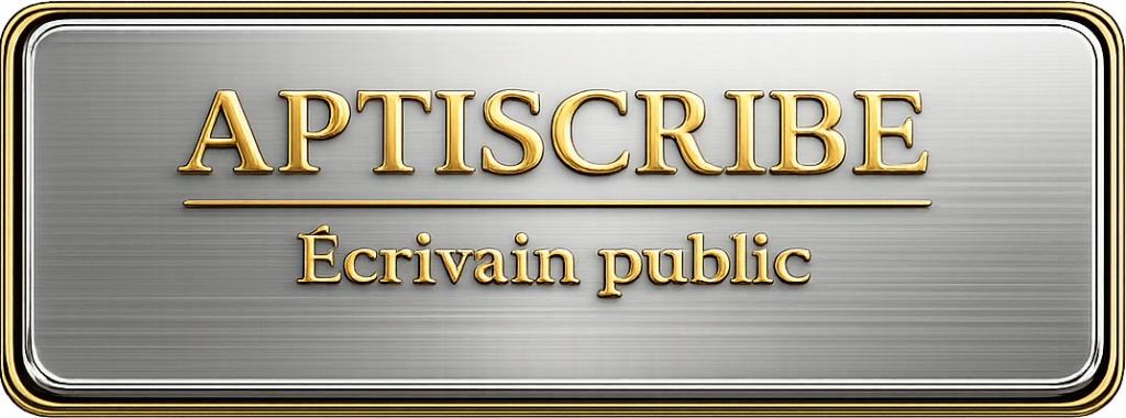 APTISCRIBE Ecrivain public